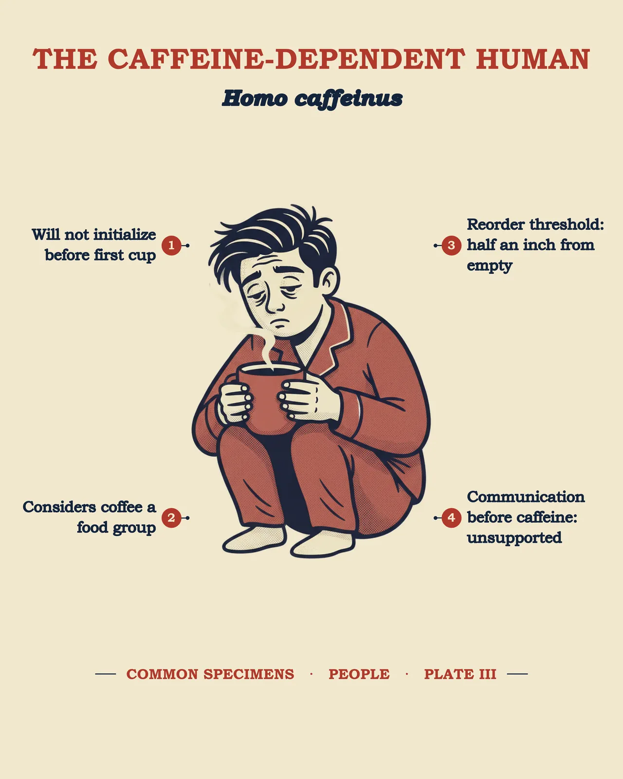 THE CAFFEINE-DEPENDENT HUMAN specimen plate