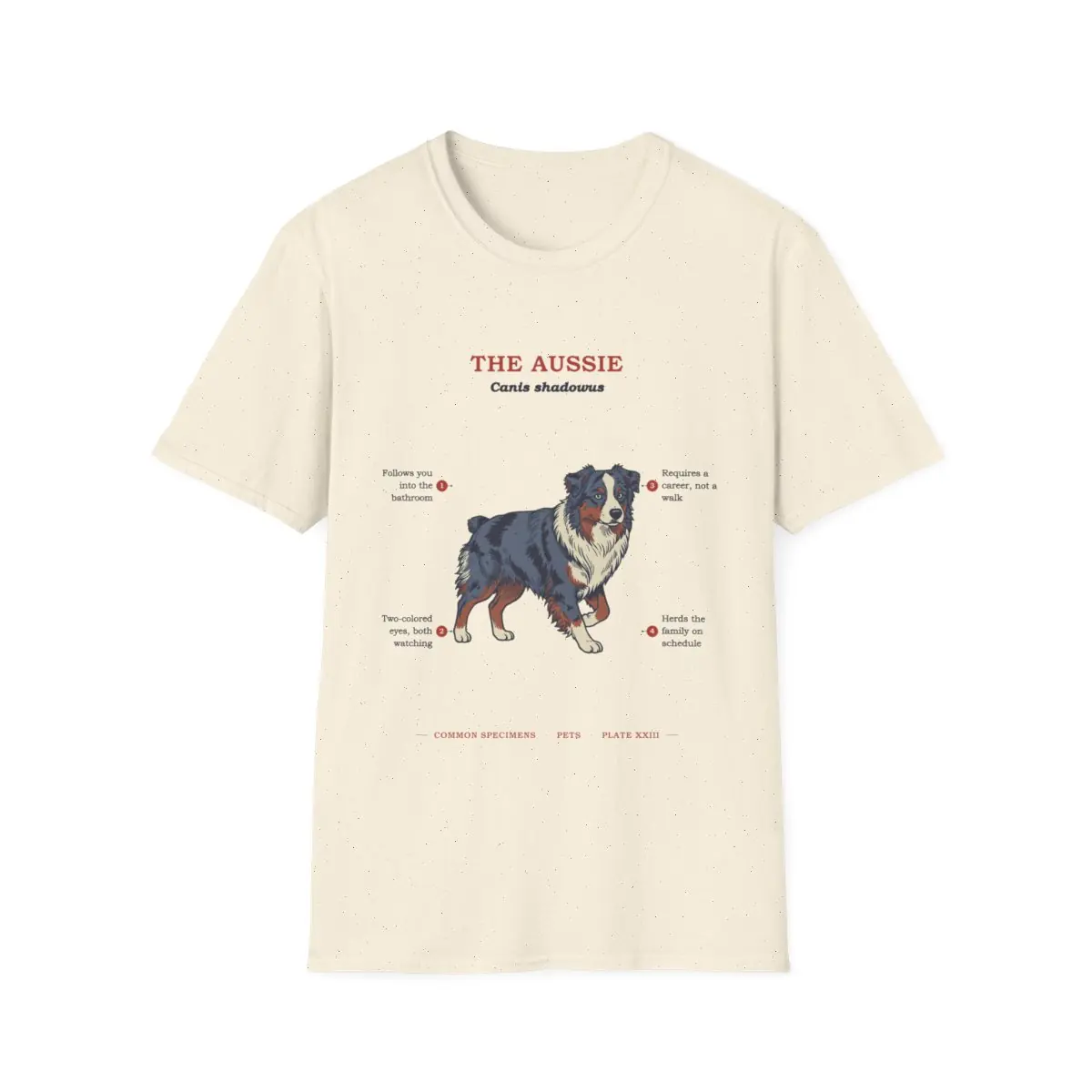 THE AUSSIE, printed on a tee