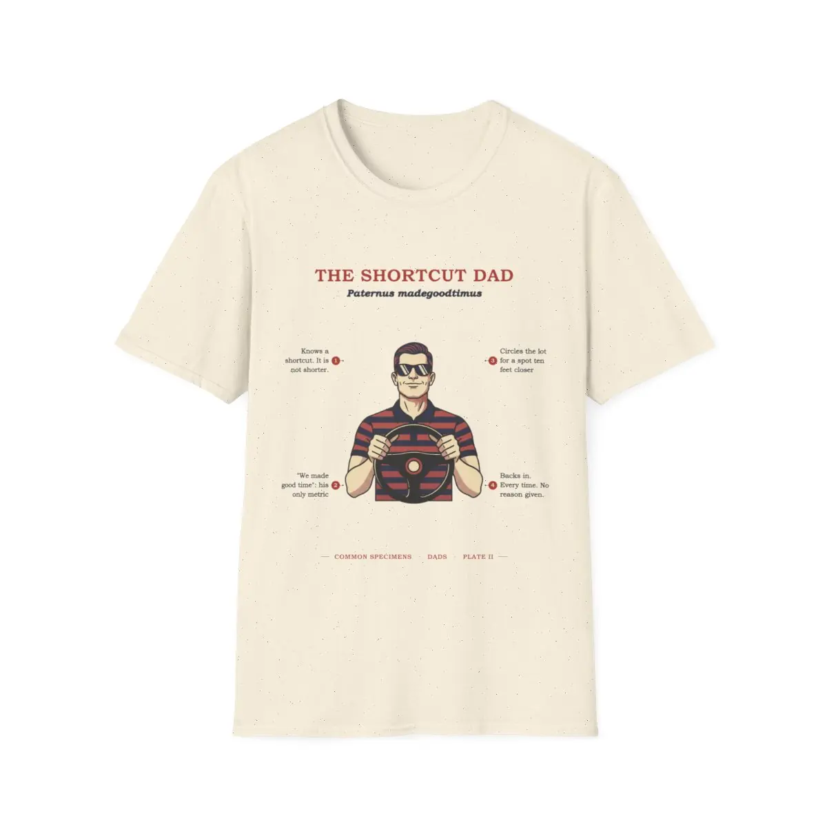 THE SHORTCUT DAD, printed on a tee
