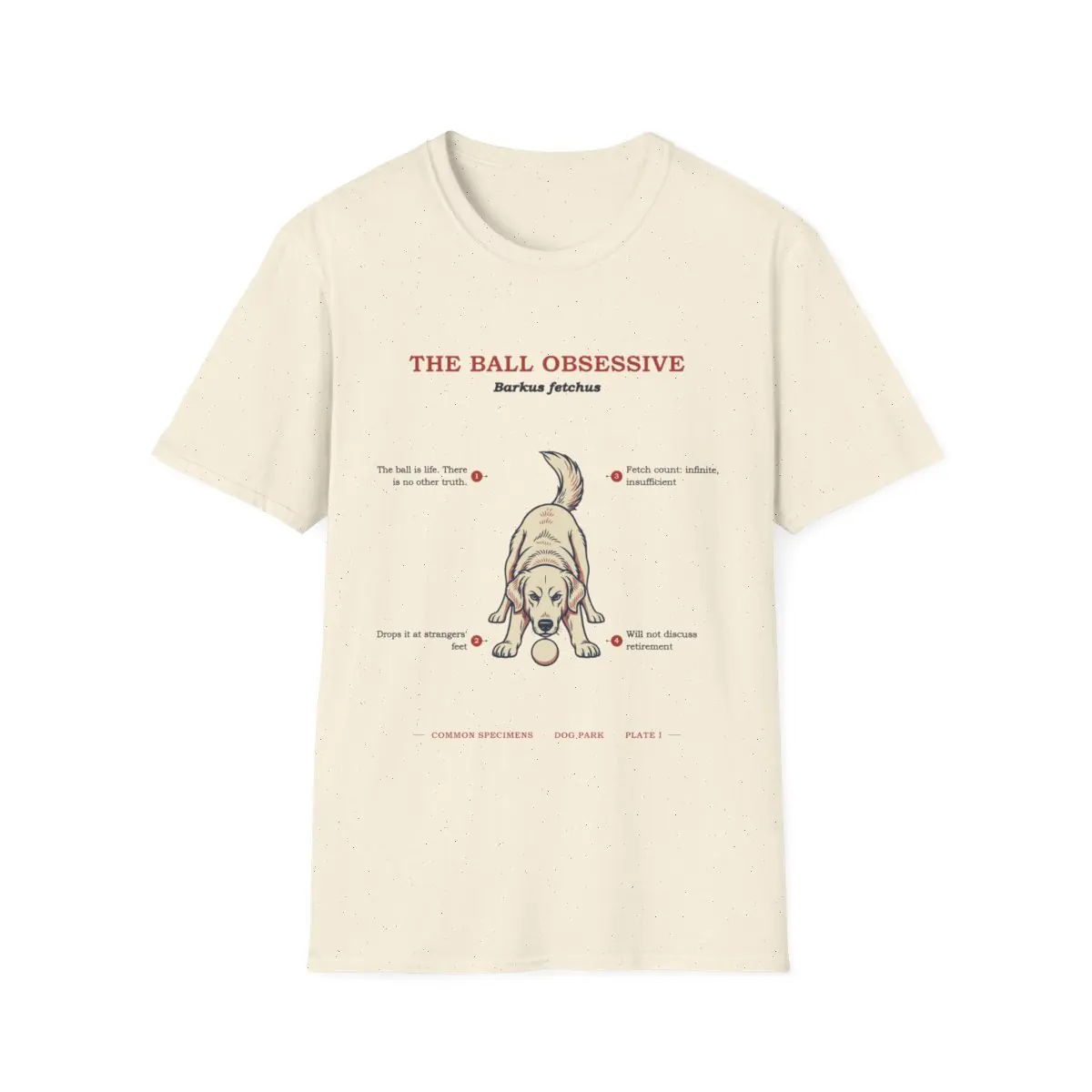 THE BALL OBSESSIVE, printed on a tee