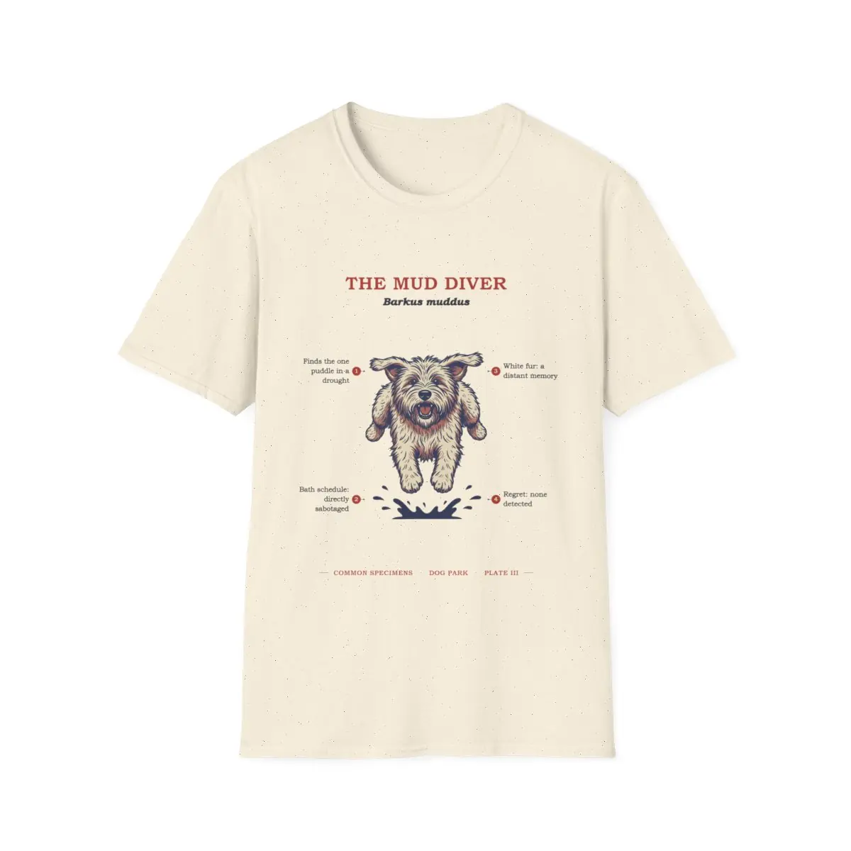 THE MUD DIVER, printed on a tee