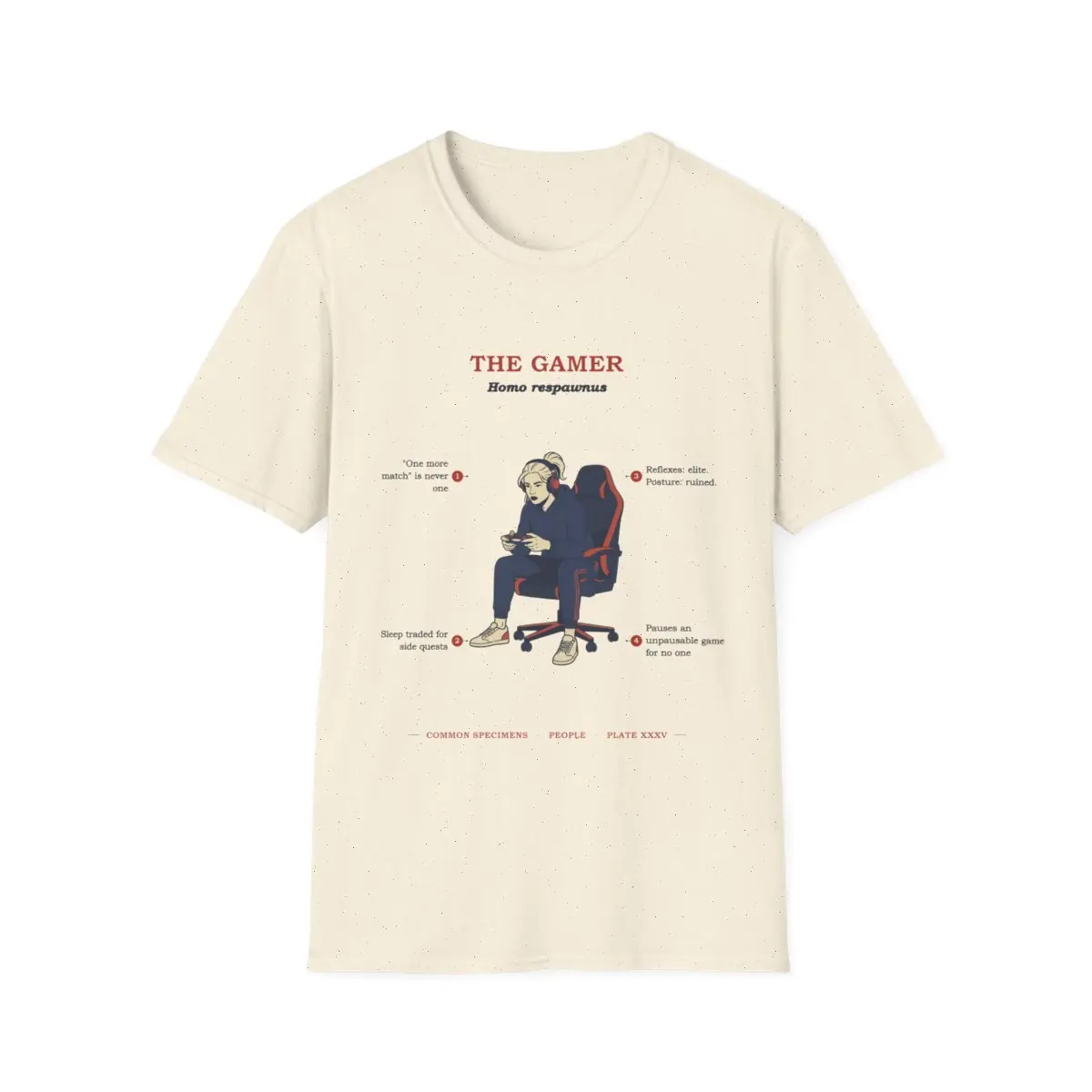THE GAMER, printed on a tee