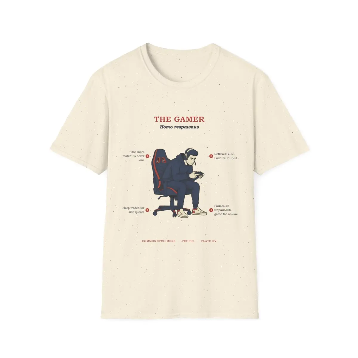 THE GAMER, printed on a tee