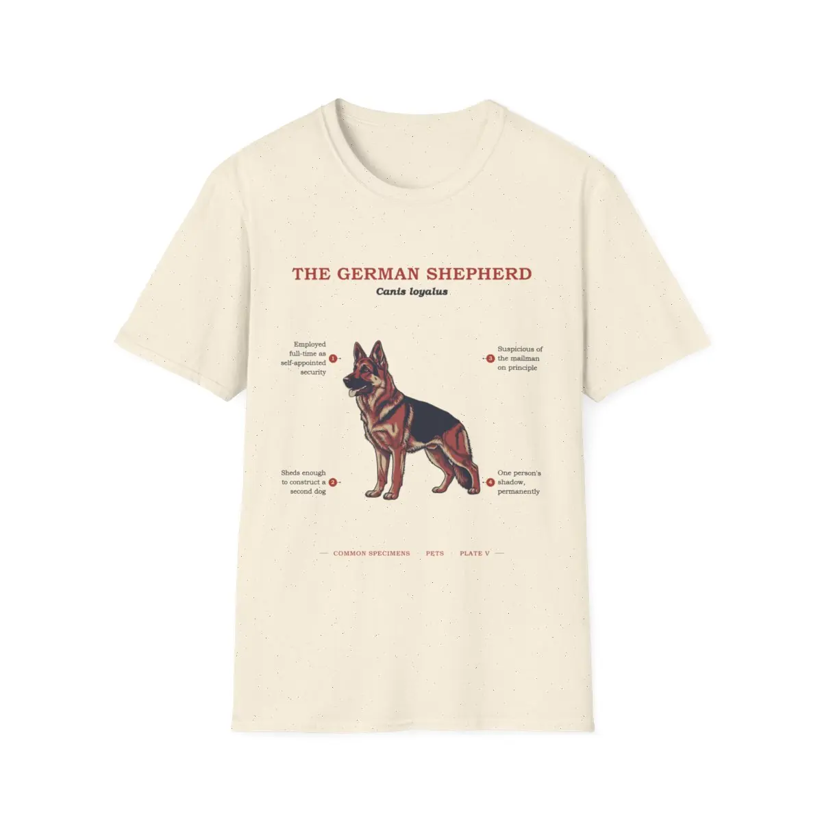 THE GERMAN SHEPHERD, printed on a tee