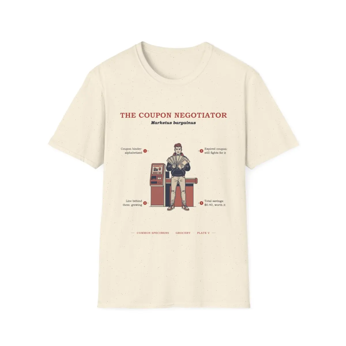 THE COUPON NEGOTIATOR, printed on a tee