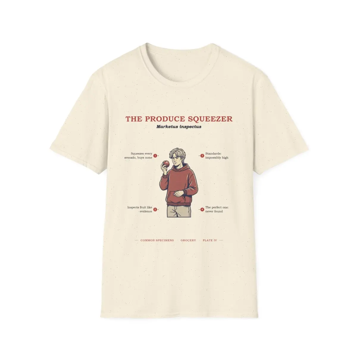 THE PRODUCE SQUEEZER, printed on a tee