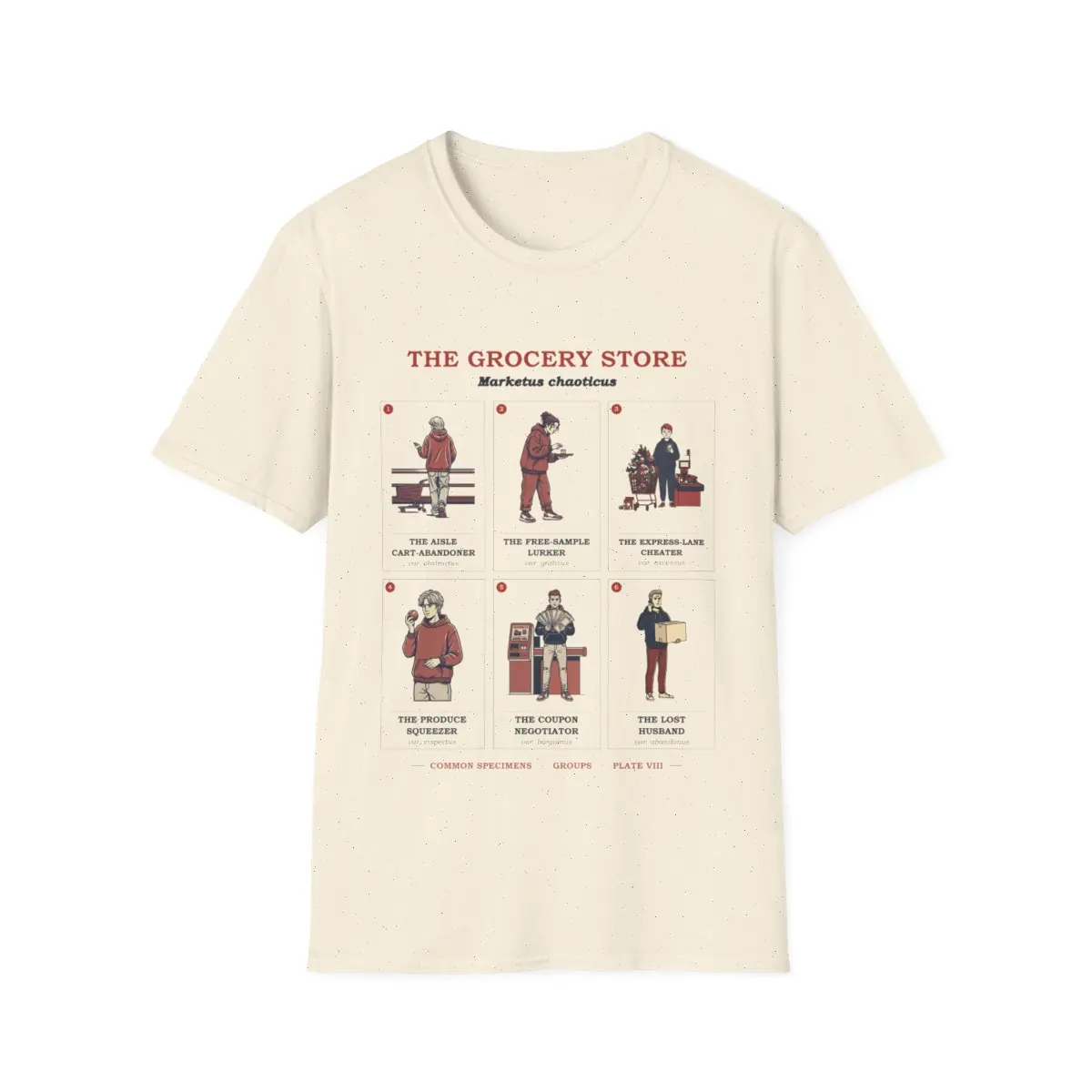 THE GROCERY STORE, printed on a tee