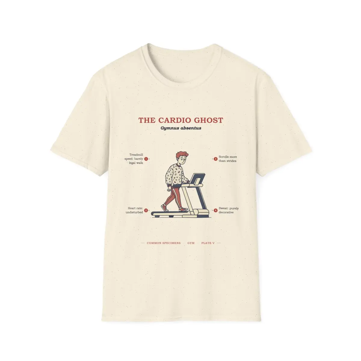 THE CARDIO GHOST, printed on a tee
