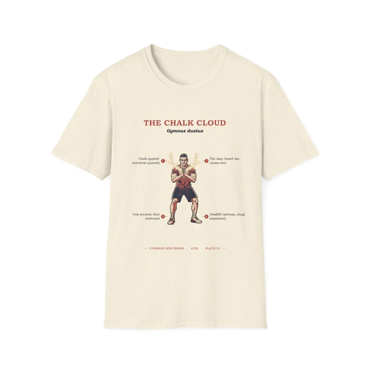 THE CHALK CLOUD, printed on a tee