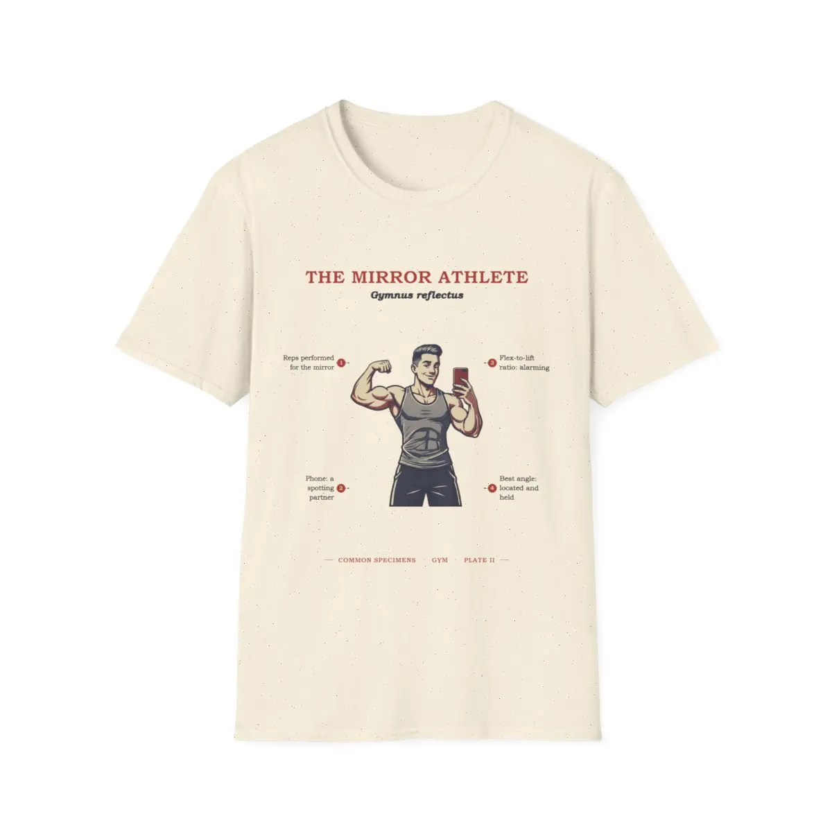 THE MIRROR ATHLETE, printed on a tee