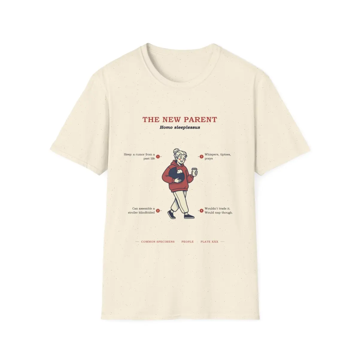 THE NEW PARENT, printed on a tee