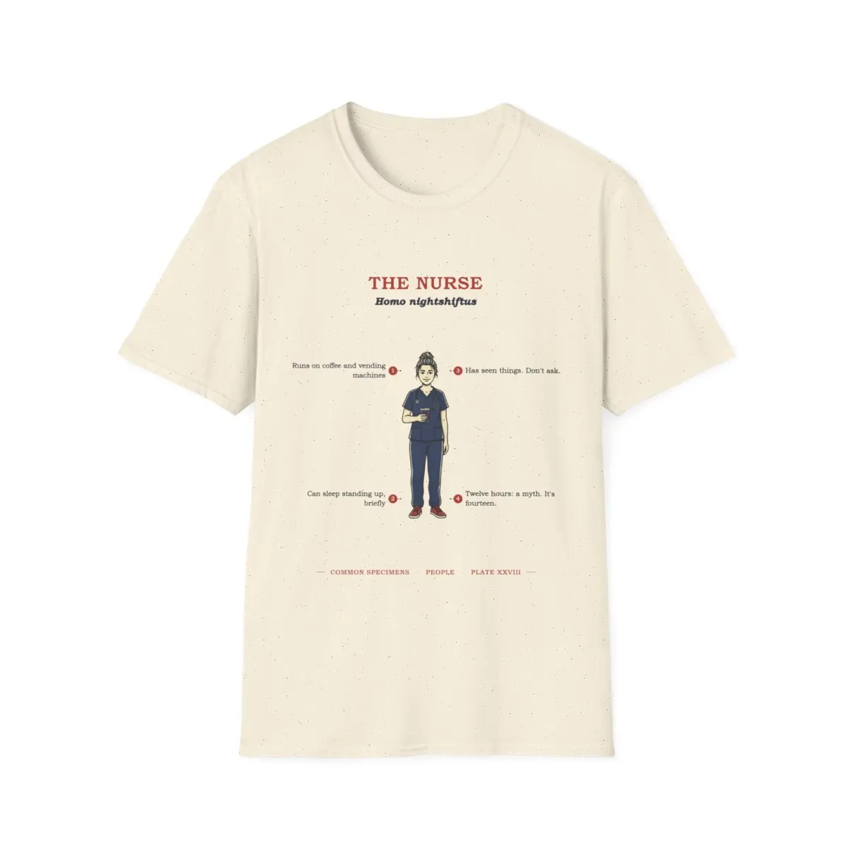 THE NURSE, printed on a tee