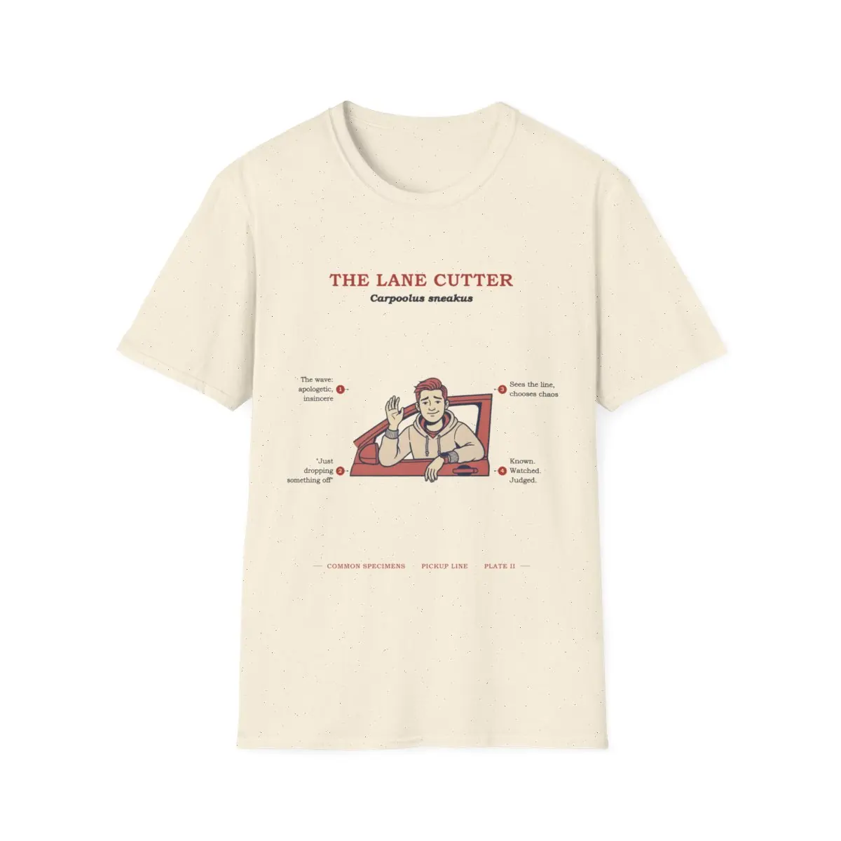 THE LANE CUTTER, printed on a tee