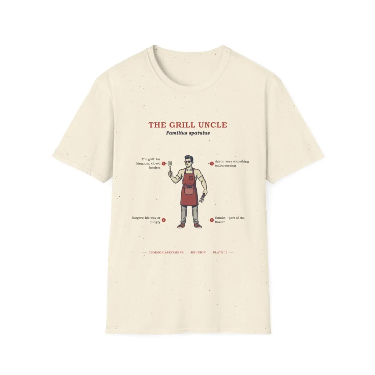 THE GRILL UNCLE, printed on a tee