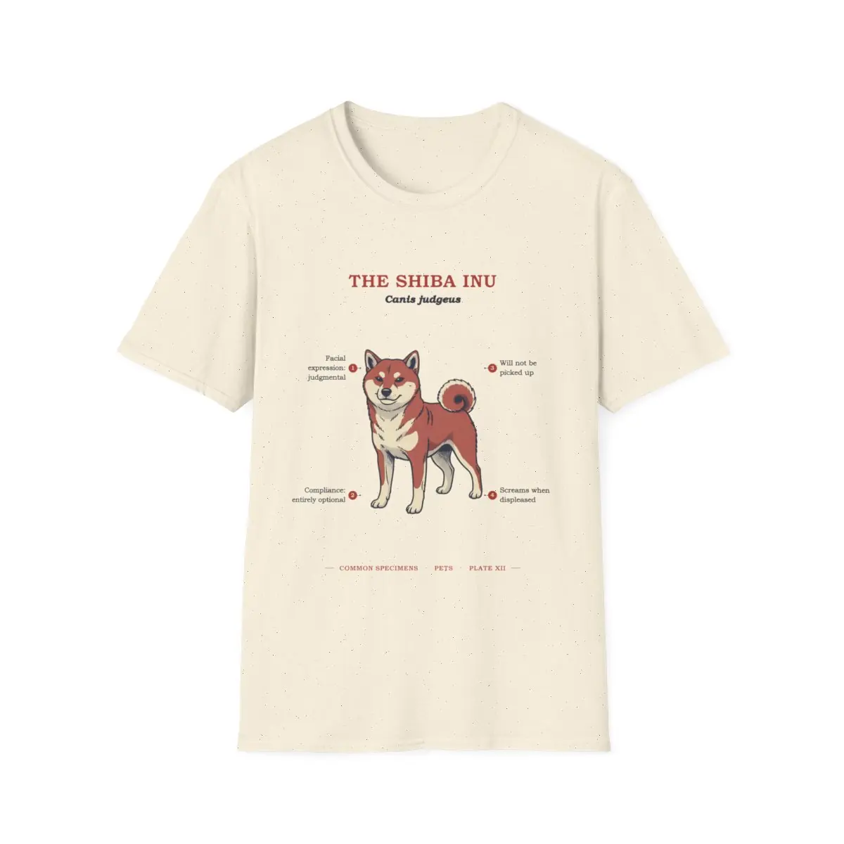 THE SHIBA INU, printed on a tee