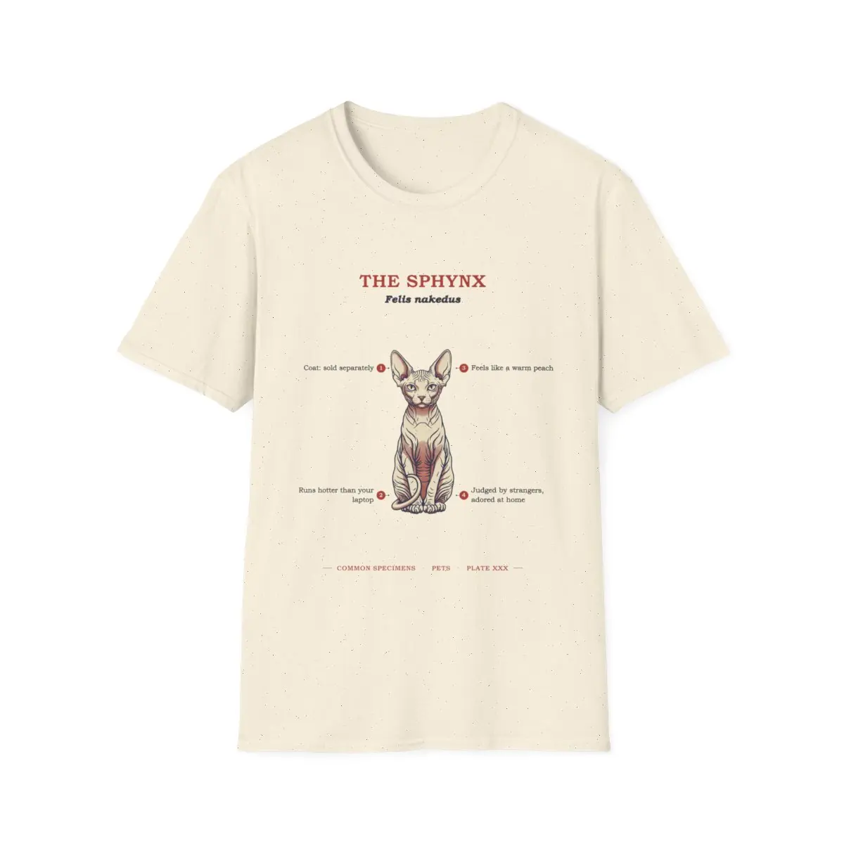 THE SPHYNX, printed on a tee