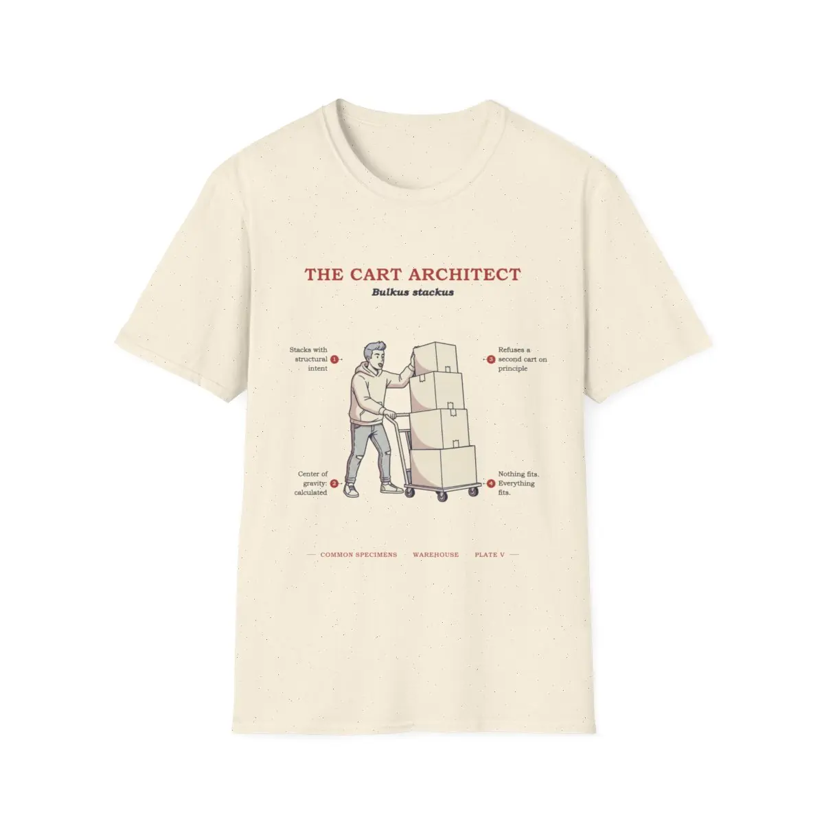THE CART ARCHITECT, printed on a tee
