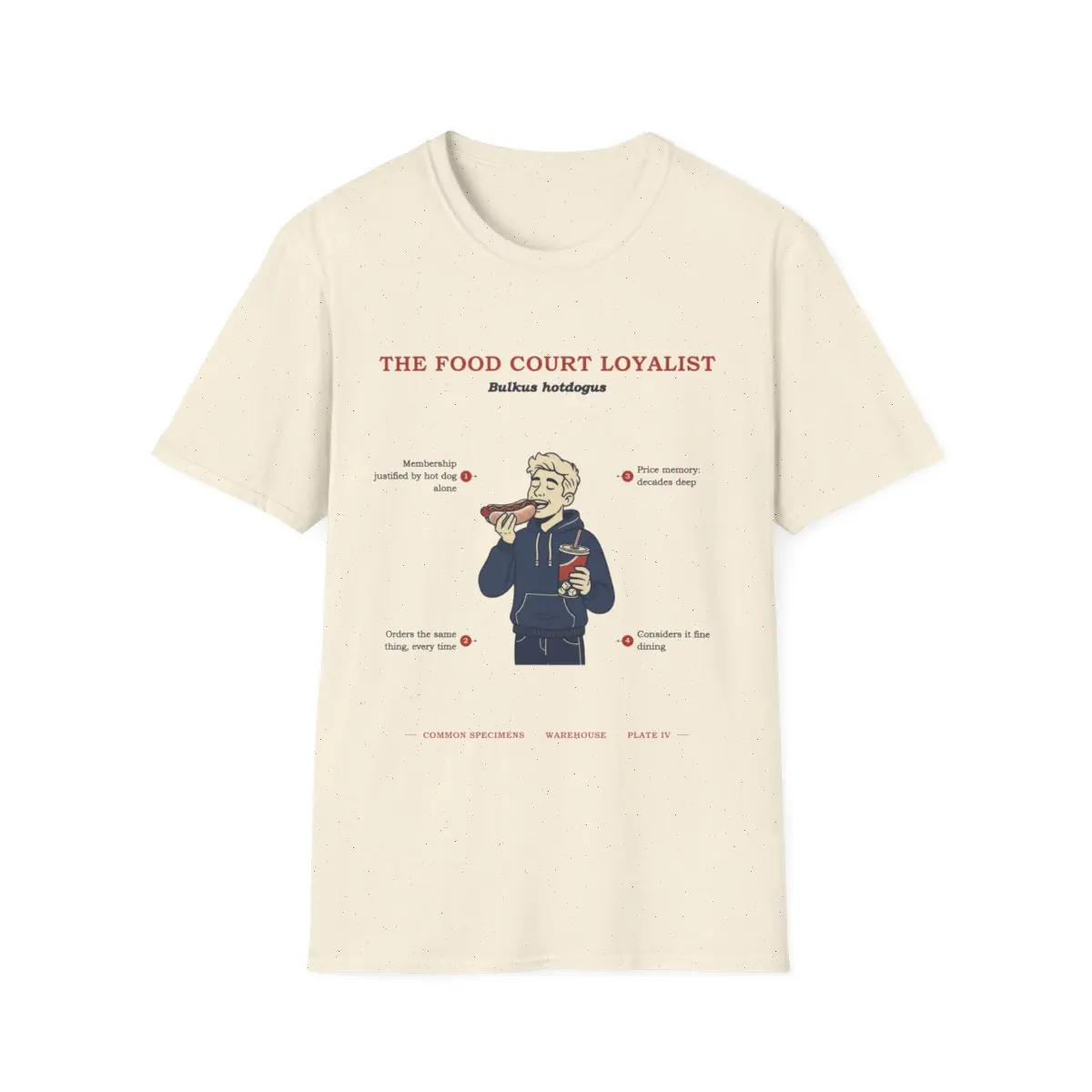 THE FOOD COURT LOYALIST, printed on a tee