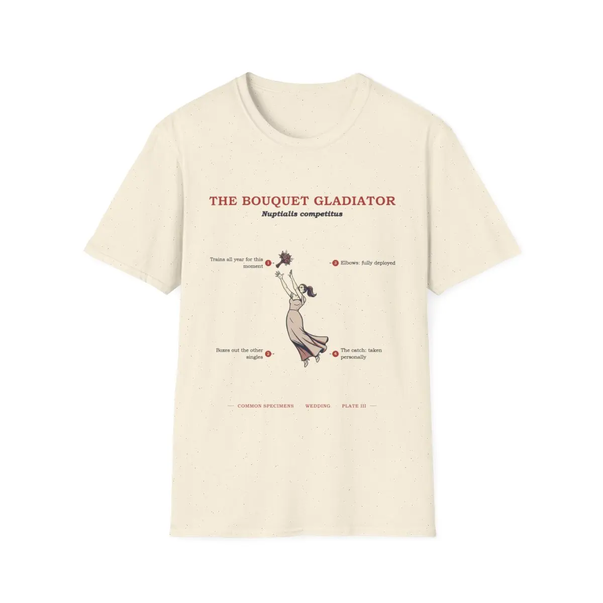 THE BOUQUET GLADIATOR, printed on a tee