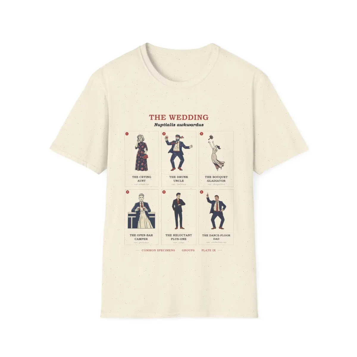 THE WEDDING, printed on a tee