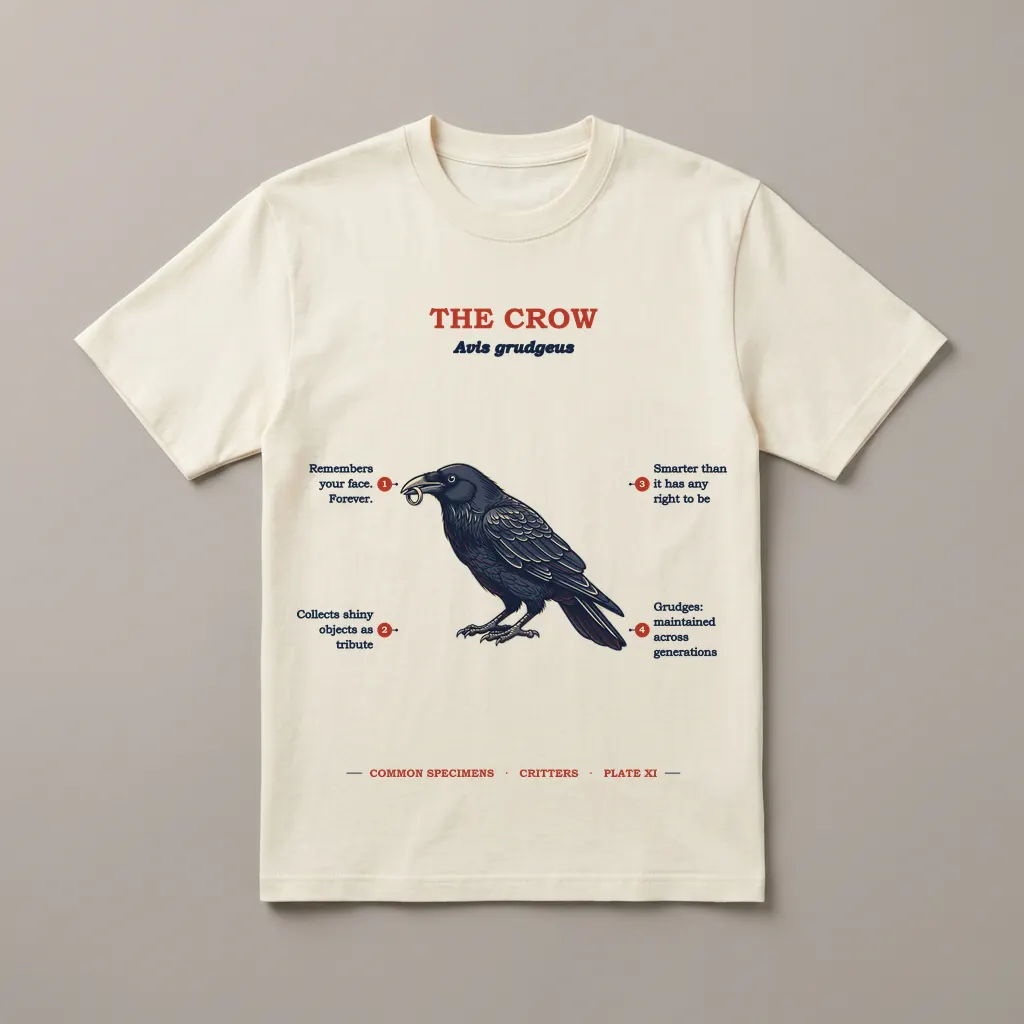 THE CROW, printed on a tee