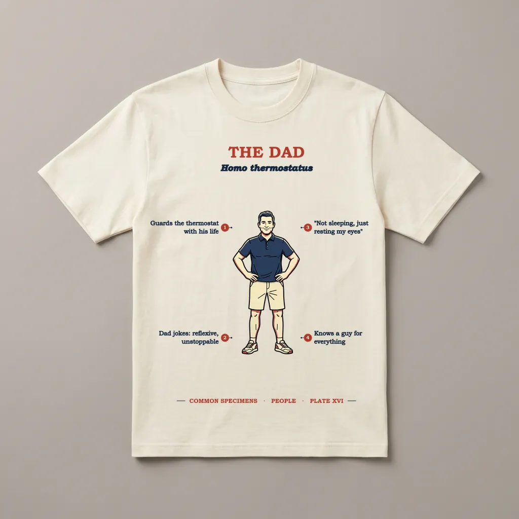 THE DAD, printed on a tee