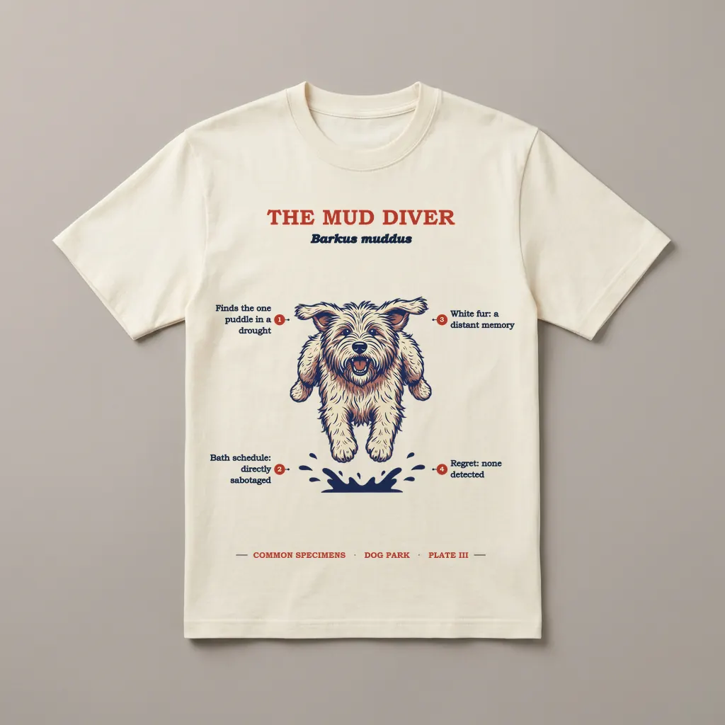 THE MUD DIVER, printed on a tee