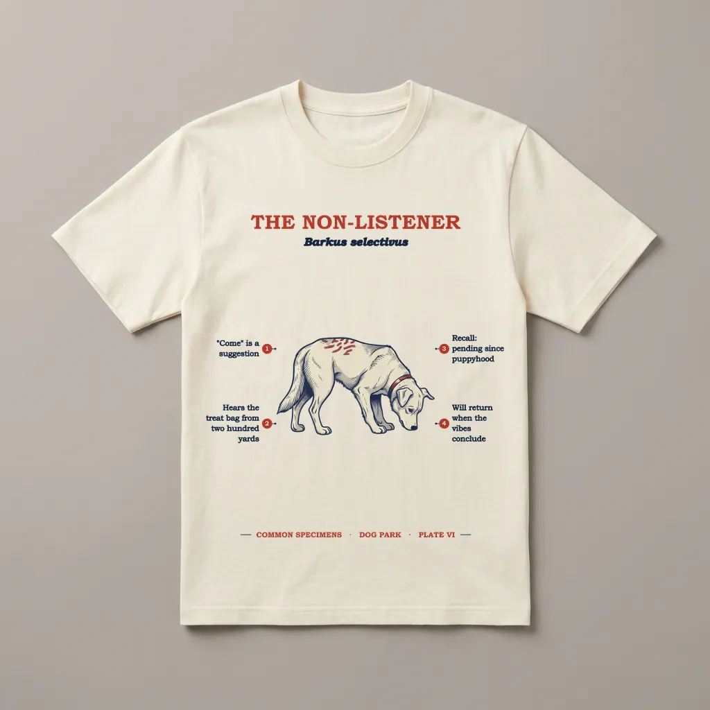 THE NON-LISTENER, printed on a tee