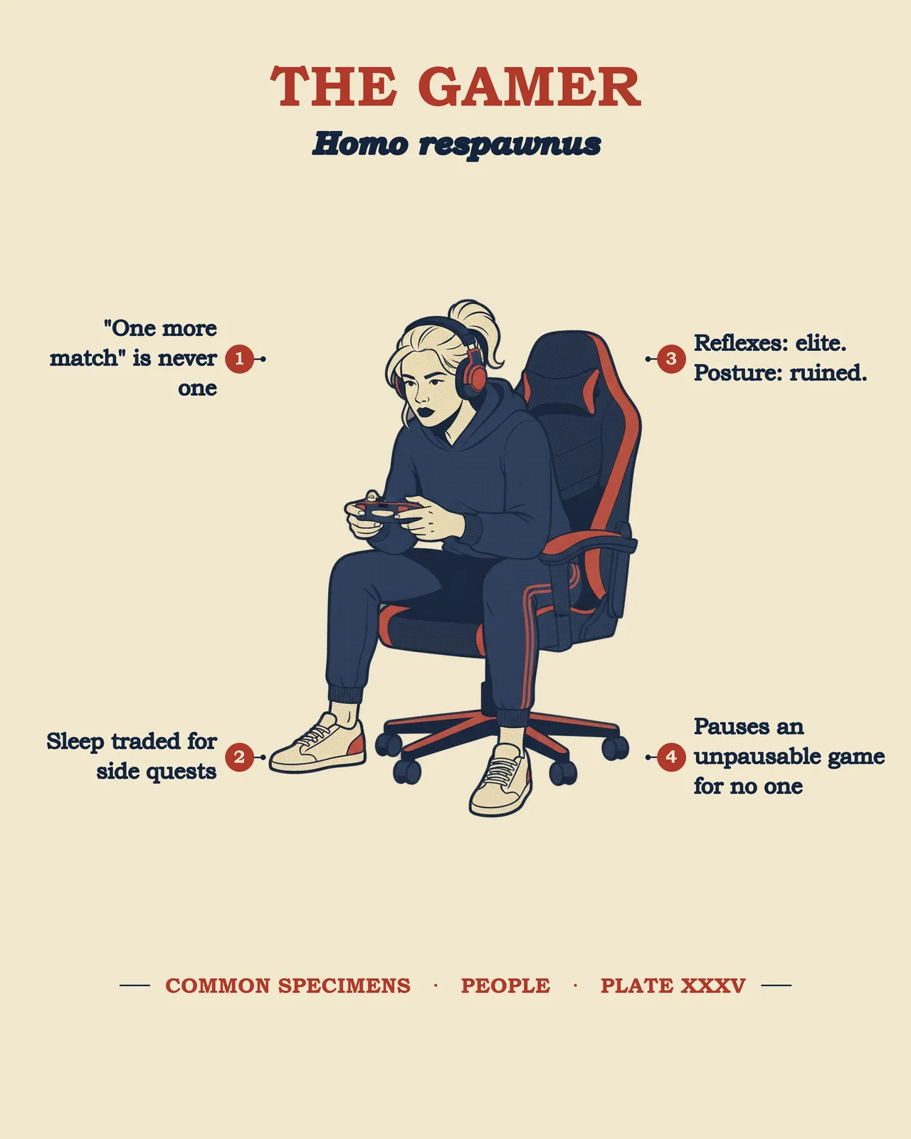 THE GAMER (for her) specimen plate