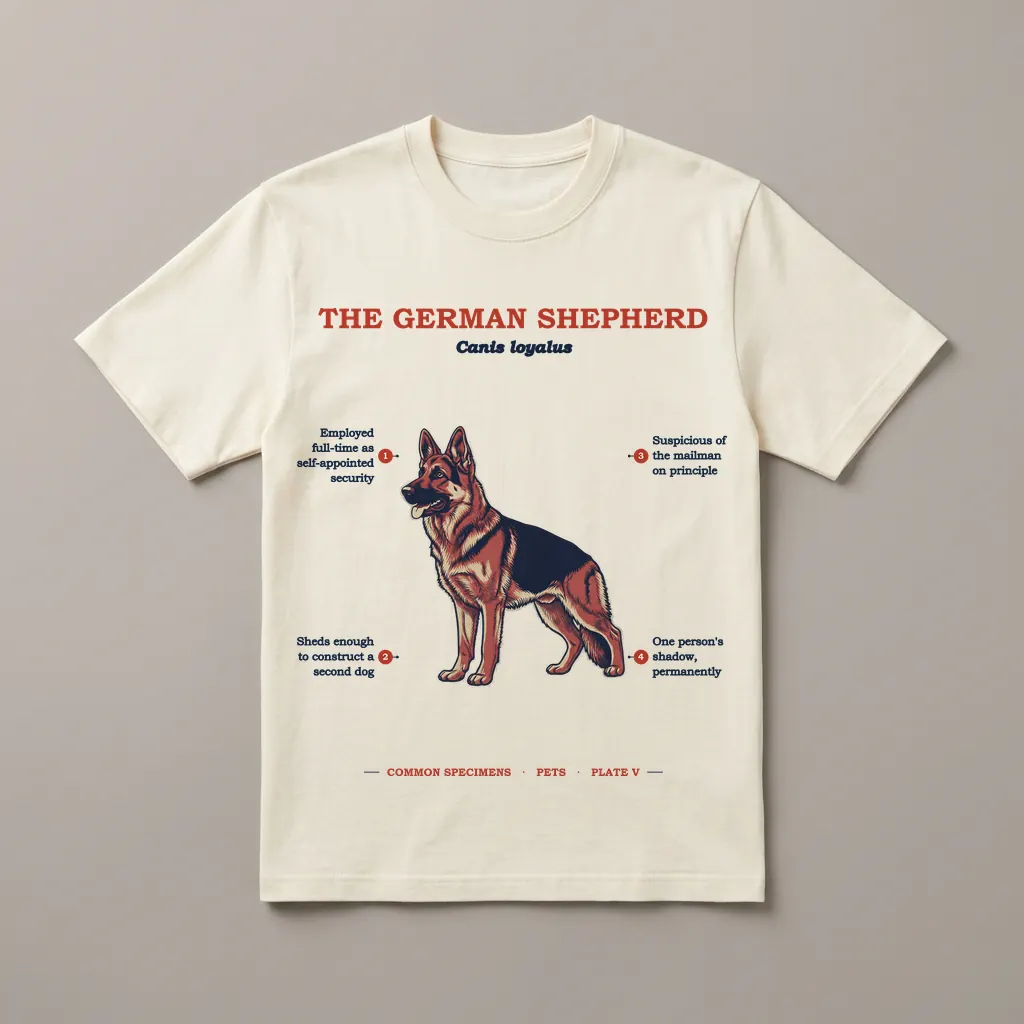 THE GERMAN SHEPHERD, printed on a tee
