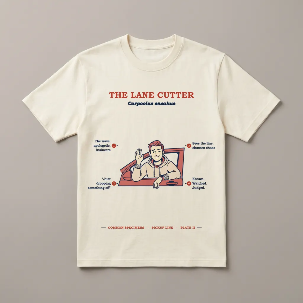 THE LANE CUTTER, printed on a tee