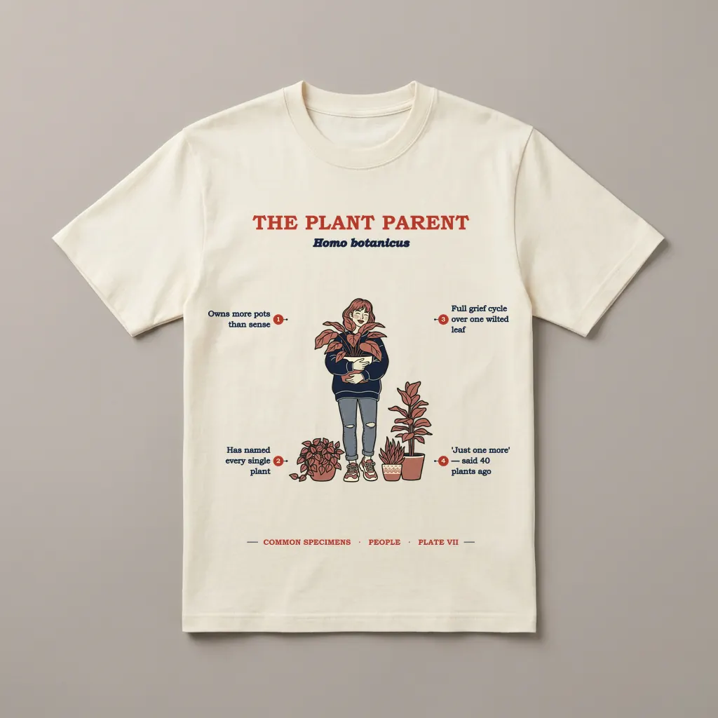 THE PLANT PARENT, printed on a tee