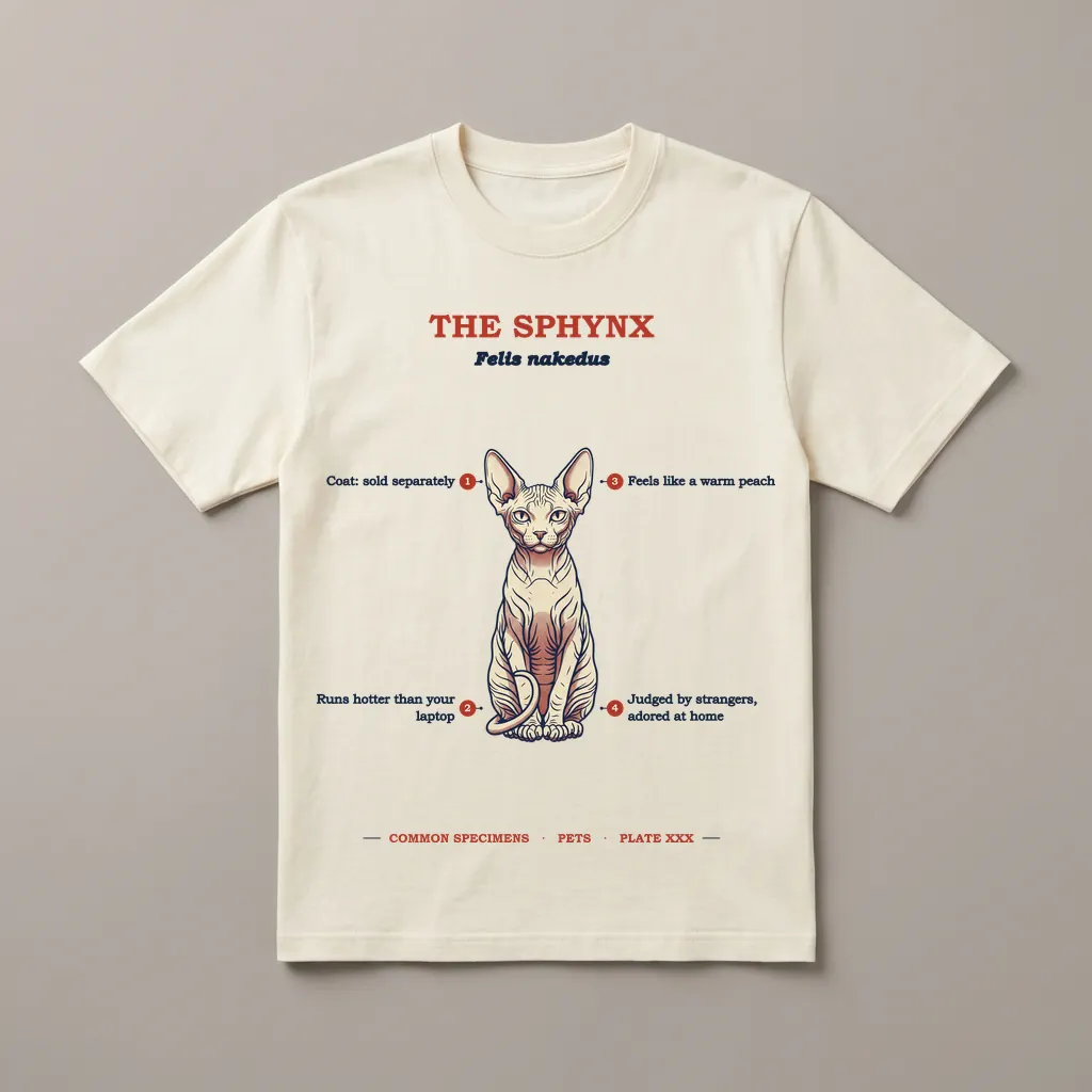 THE SPHYNX, printed on a tee