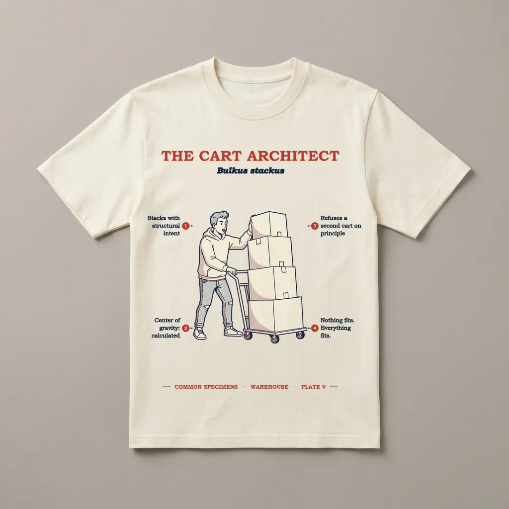 THE CART ARCHITECT, printed on a tee